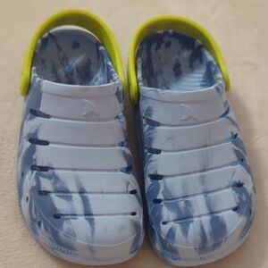 Kids Blue and Yellow Clogs
